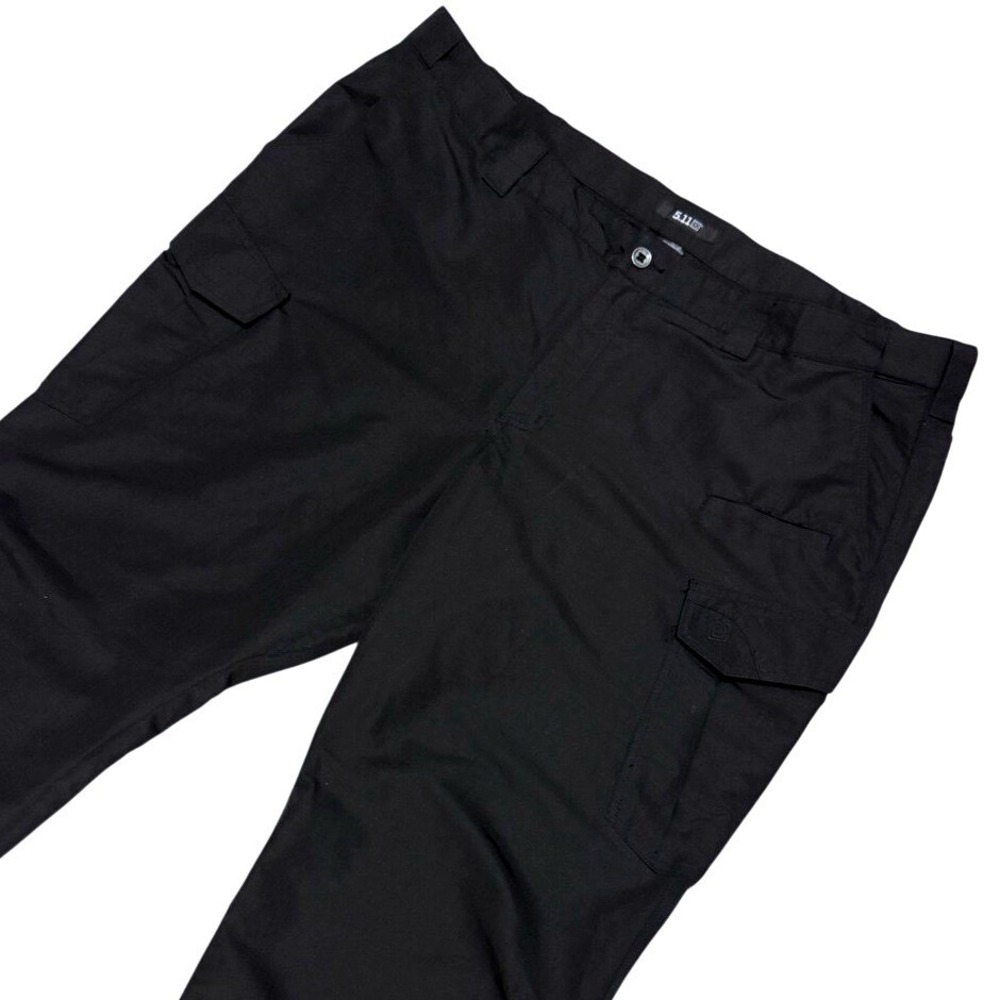 5.11 Tactical Cargo Pants Mens 48x30 Black Ripstop Work Trousers